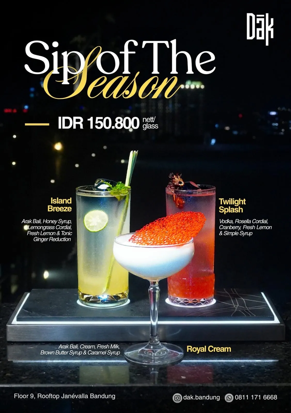 DAK Social Club menu 2