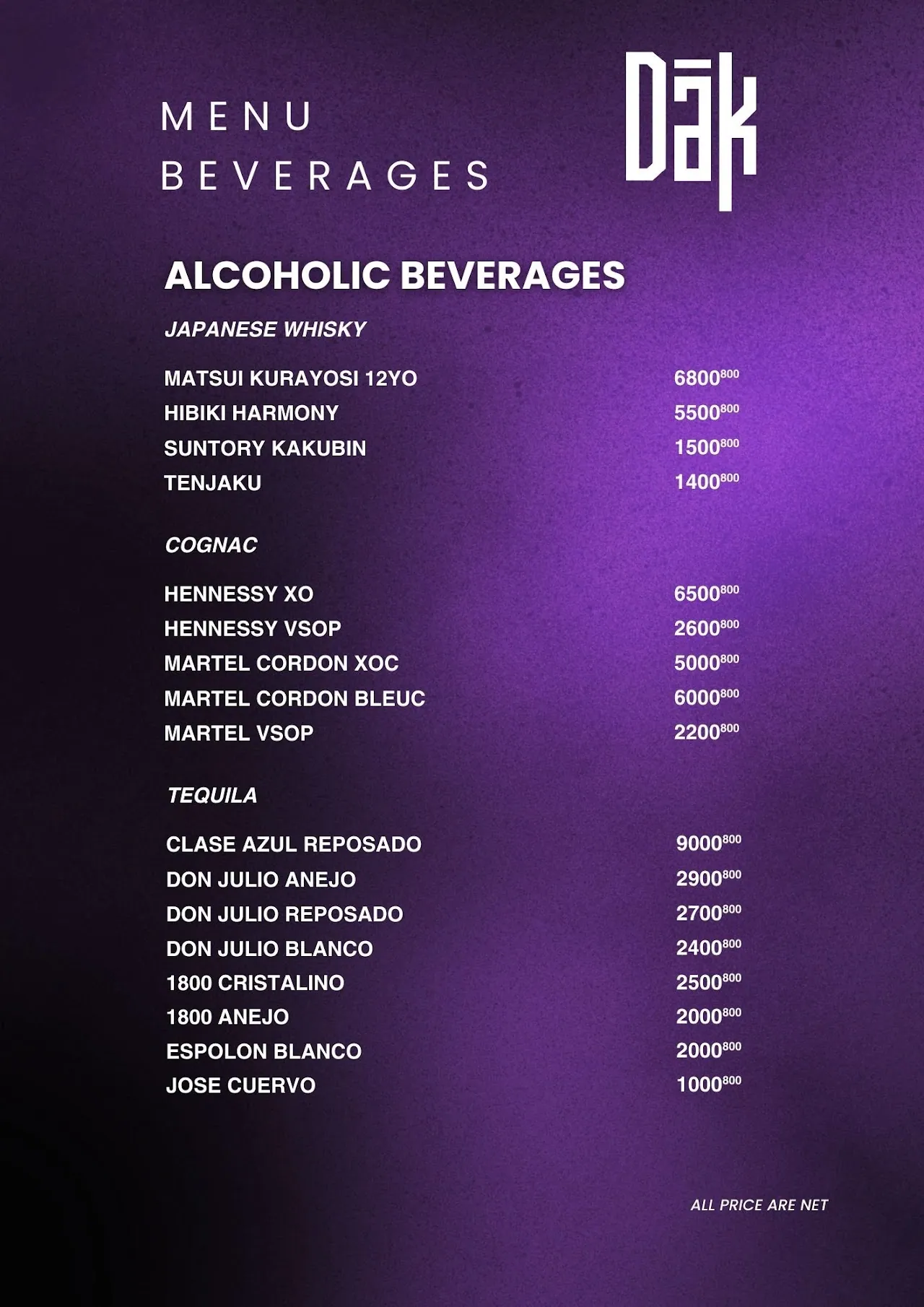 DAK Social Club menu 41