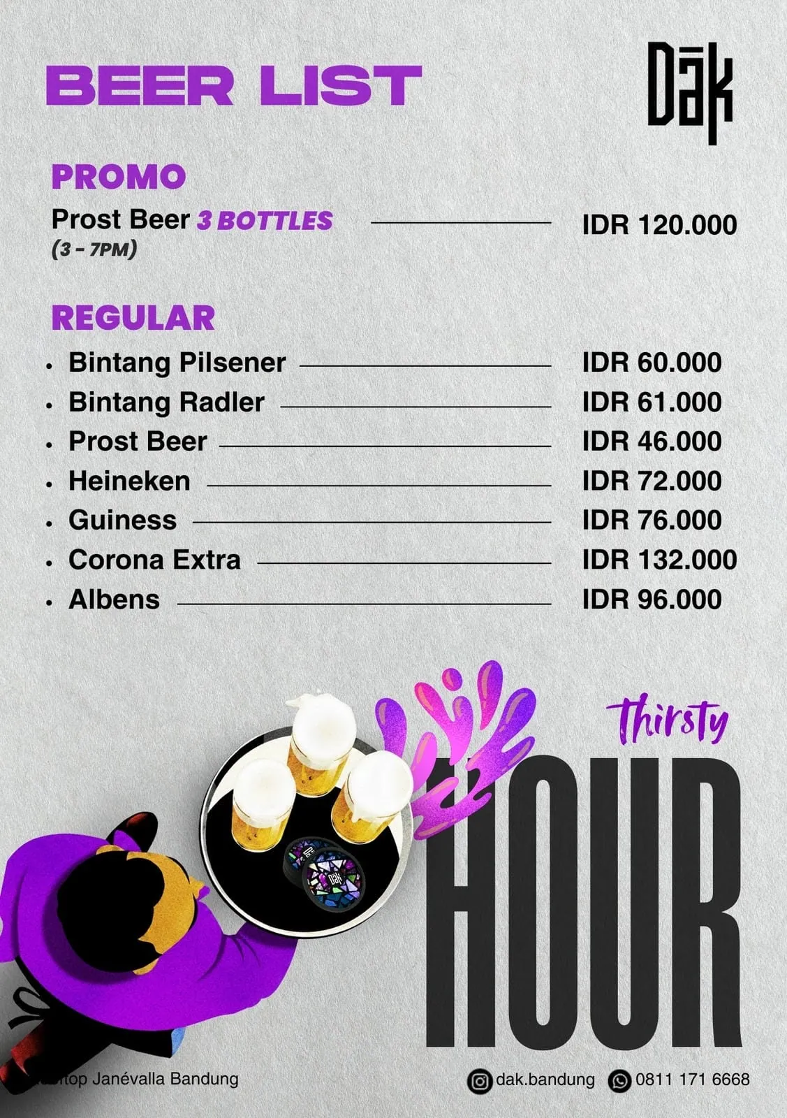 DAK Social Club menu 4