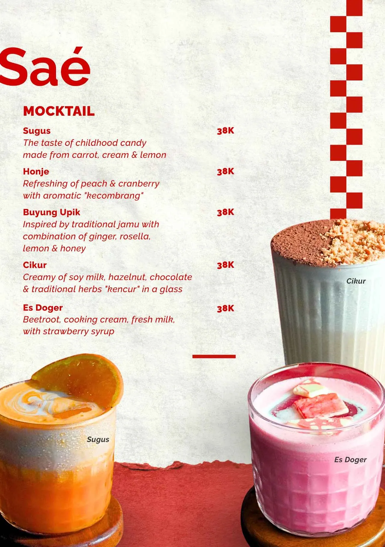 Saé 24H menu 24